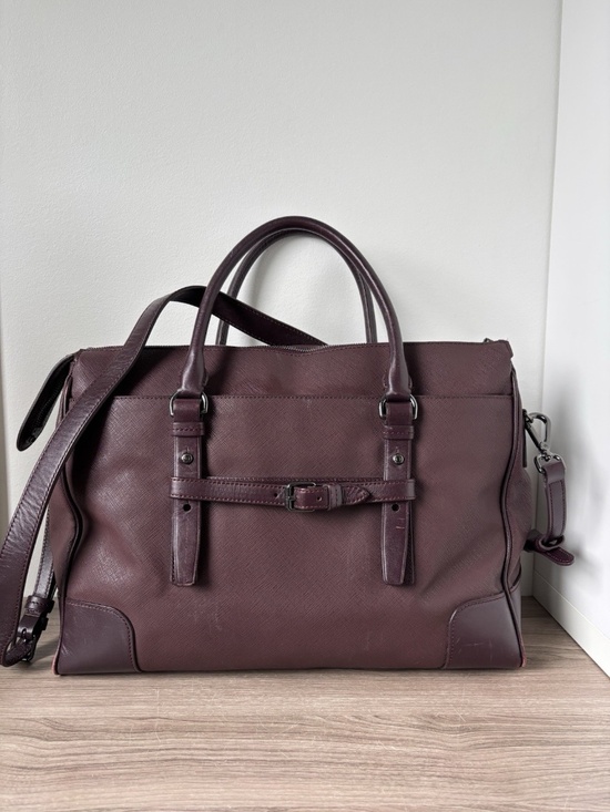 Tumi Handbags - Tumi Villa Purple Leather Handbag Tote Bag Laptop Travel Purse 73126 Authentic❤️